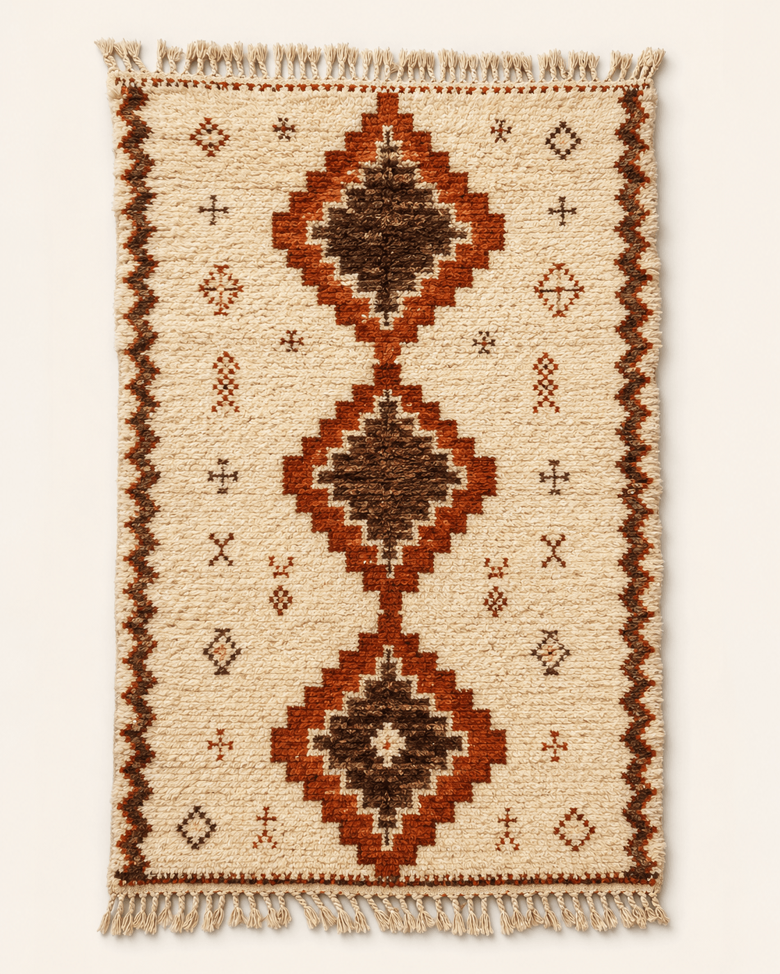 Toubkal Ember full rug view